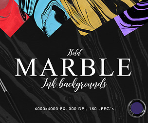 Bold Marble Ink Backgrounds