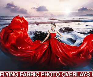 Flying Fabric overlays, Photoshop overlay