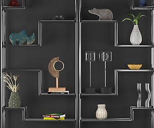 Metal Shelf Decorative Set