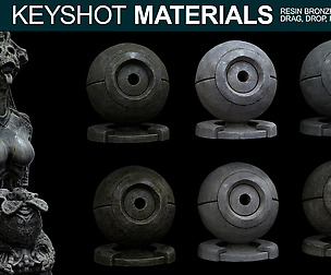 Resin Bronze Cast materials for Keyshot