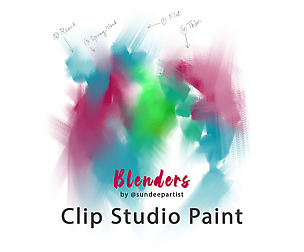Blender brushes for Clip Studio by Sundeepartist