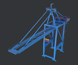 PBR Quayside Container Crane V1 - Blue A