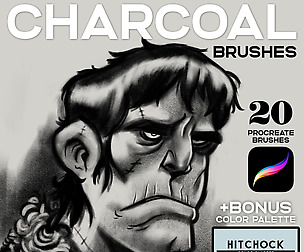 War! Charcoal Brushes for Procreate