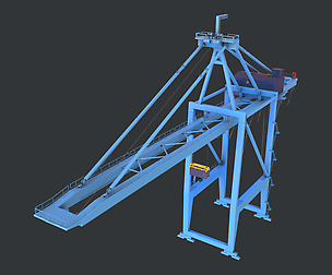 PBR Quayside Container Crane V1 - Blue Light