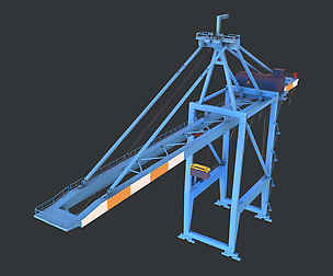 PBR Quayside Container Crane V1 - Blue Orange