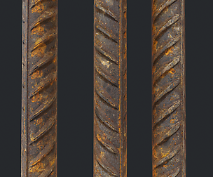 Texture reinforcing bar