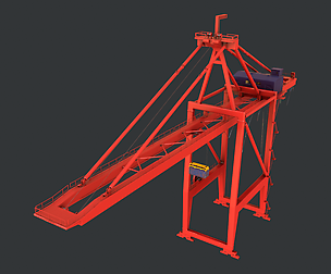 PBR Quayside Container Crane V1 - Red