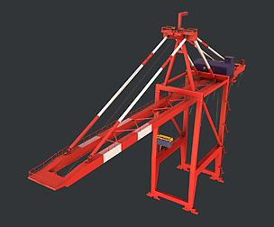 PBR Quayside Container Crane V1 - Red White