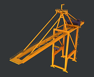 PBR Quayside Container Crane V1 - Yellow Dark