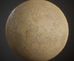 Painted Concrete Material