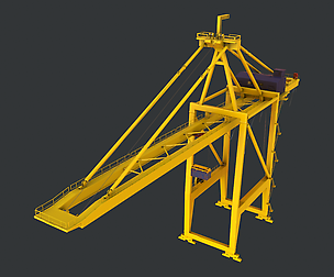 PBR Quayside Container Crane V1 - Yellow Light