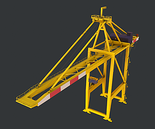 PBR Quayside Container Crane V1 - Yellow Red
