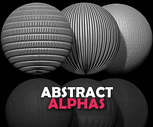 10 Abstract Alphas Vol.3 (ZBrush, Substance)