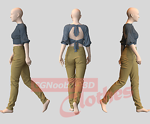 Summer Blouse - 33 Marvelous Designer and Clo3D