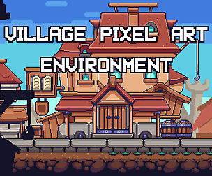 Village Pixel Art Environment