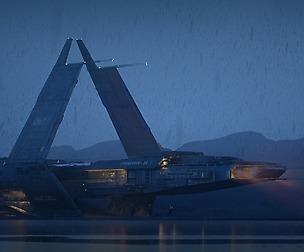 Spaceship | Octane Render scene