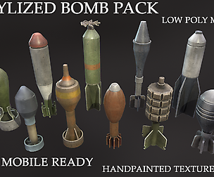 Stylized bombs pack