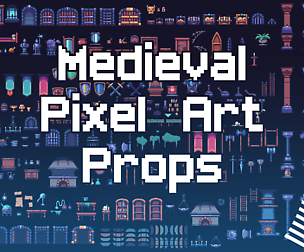 Medieval Pixelart Props