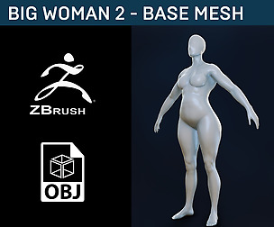 Big Woman 2 - Base Mesh