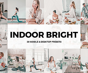 20 Indoor Bright Lightroom Presets and LUTs