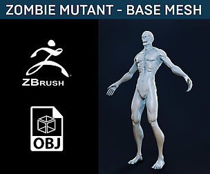 Zombie Mutant - Base Mesh