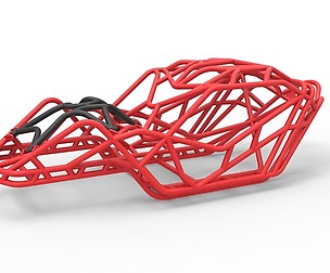 Frame of bouncer buggy Scale 1:10