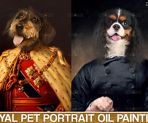 Royal Pet Portrait templates Photoshop