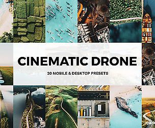 20 Cinematic Drone Lightroom Presets and LUTs