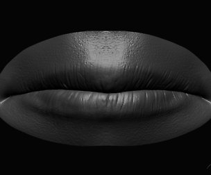 Realistic Lips Male