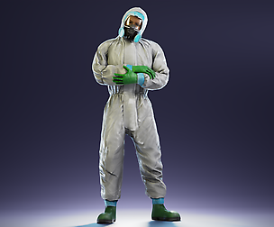 Protective suit man