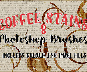 Coffee Stains Photoshop Brushes