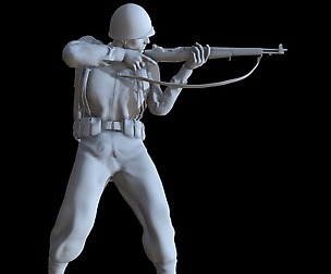 US Soldier WW2 printable