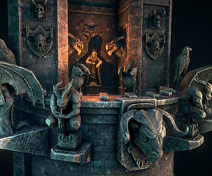 Gothic statues