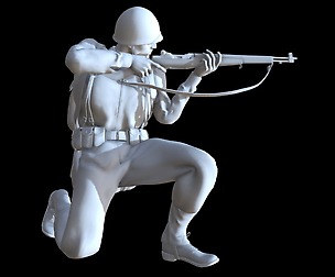 US Soldier WW2 printable