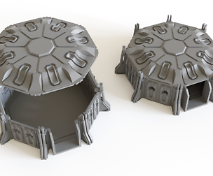 Sci fi Bunker for tabletop scenery