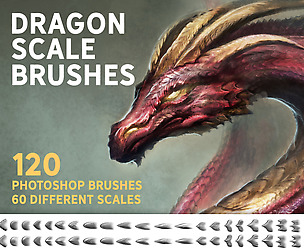 Dragon scale brushes