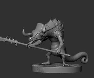 3D Printable Lizalfos - Zelda Breath of The Wild