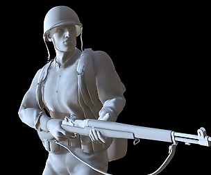 US Soldier WW2 printable