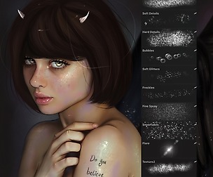 Glitter & Texture Brushes -  Procreate set
