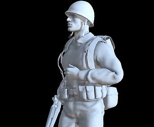 US Soldier WW2 printable