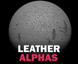 10 Leather Alphas Vol.2 (ZBrush, Substance, 2K)