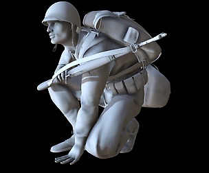 US Soldier WW2 printable