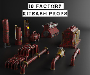 FACTORY ELEMENT MACHINE COMPONENT SET KITBASH