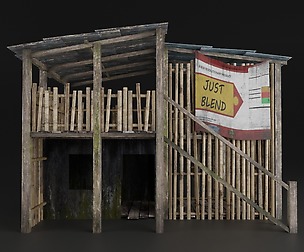 SLUM HOUSE REALISTIC PBR OLD RUINED