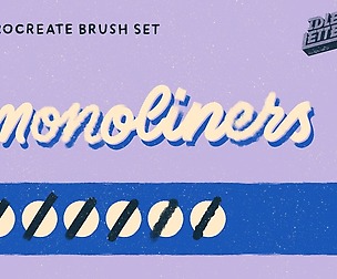 Monoliners Procreate Brush Set