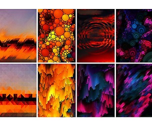 28 JPEG Abstract Colorful Geometrical Artwork