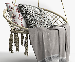 BUTLERS PARADISE NOW "Hammock chair with fringes"