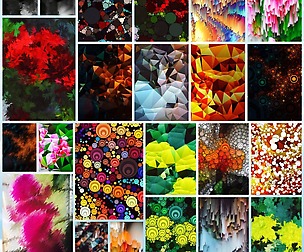 46 JPEG Abstract Colorful Geometrical Artwork