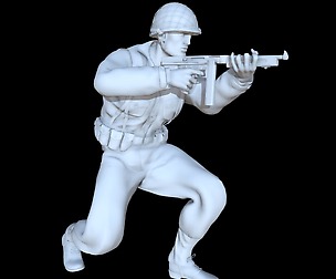 US Soldier WW2 printable