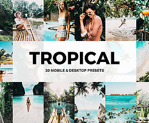 20 Tropical Lightroom Presets and LUTs